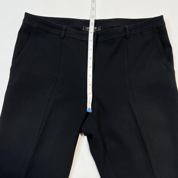 St John Caviar Pants Womens 6 Black Straight Leg Dress Career Work Made USA - Picture 5 of 11